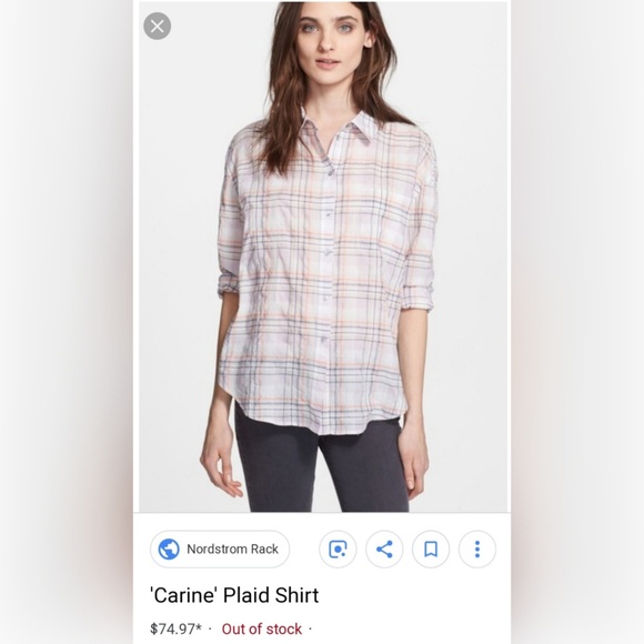 Elizabeth and James plaid shirt - Picture 1 of 3